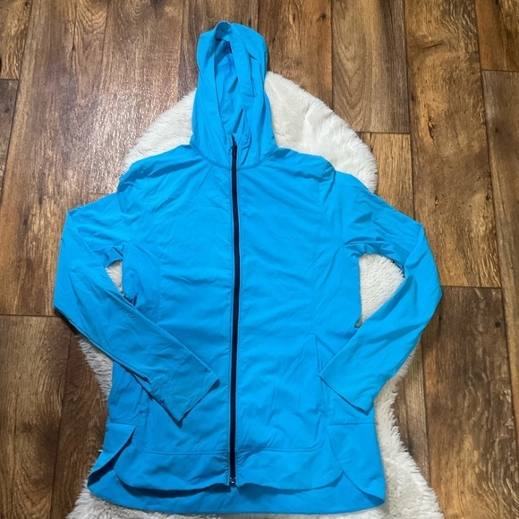 Duluth Trading Nylon Lightweight Jacket Womens Size Small Nylon‎ Blue Full Zip - Picture 1 of 13